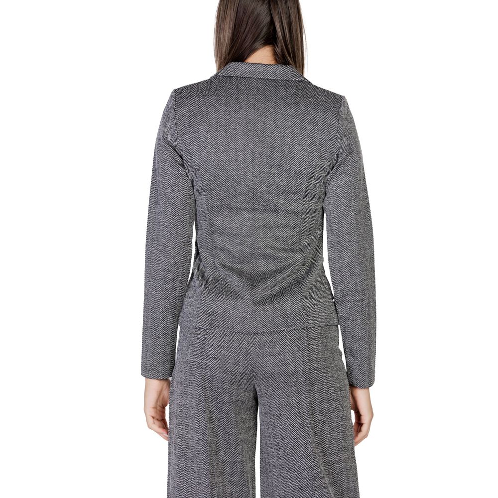 Black Polyester Blazer
