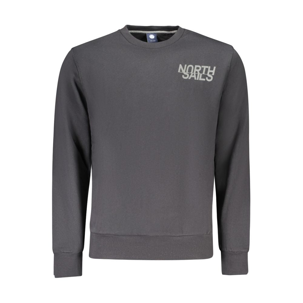 Black Cotton Sweatshirt