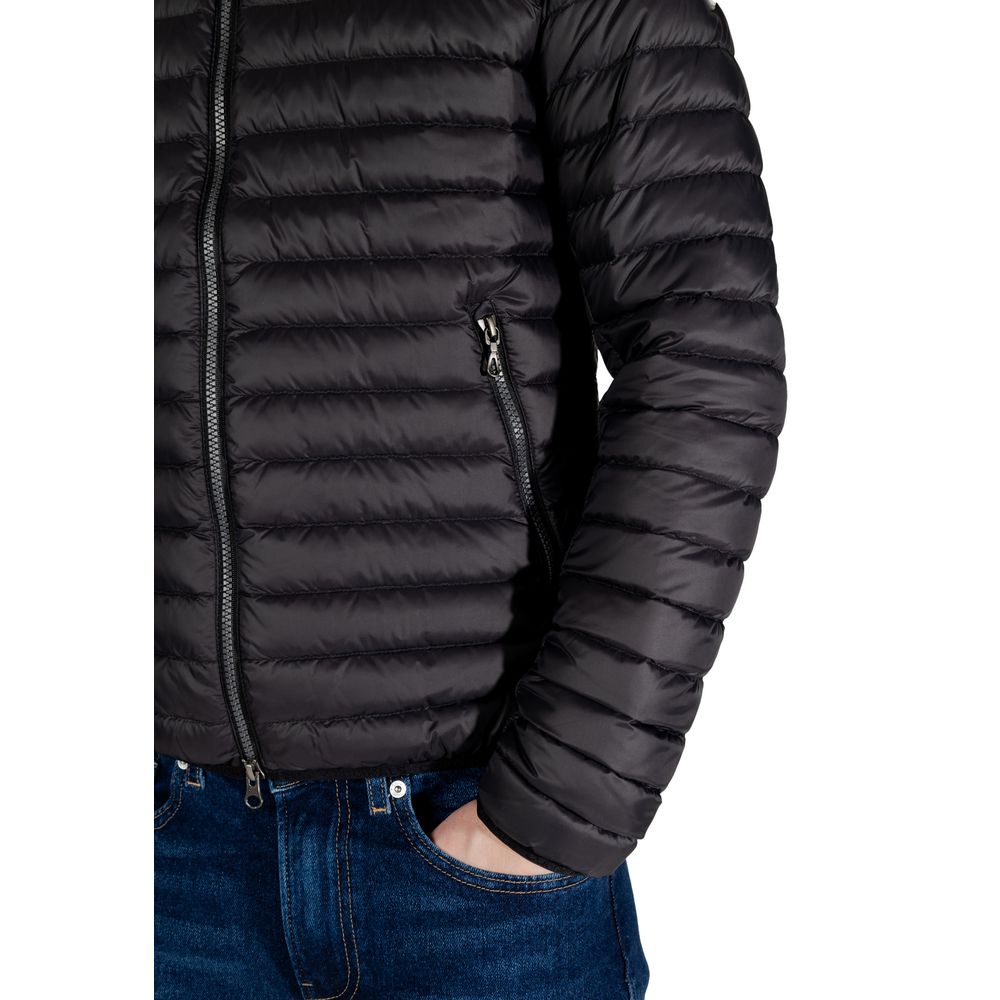 Black Nylon Jackets & Coat