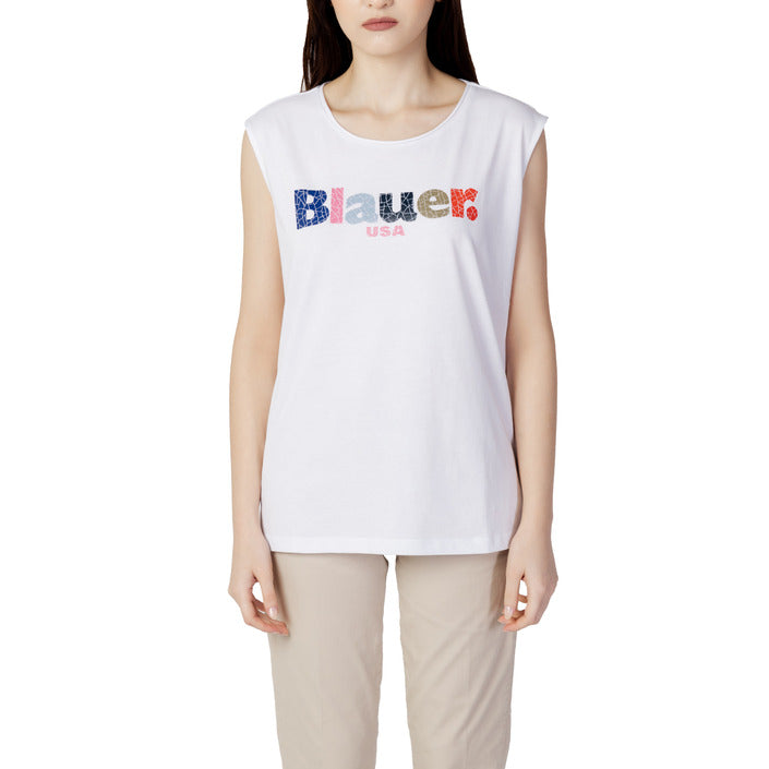 Blauer Tank-Top Kvinna