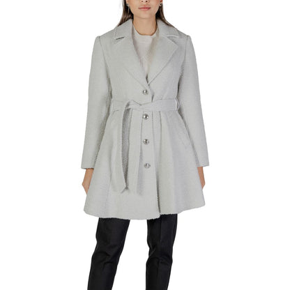 Gray Polyester Coat