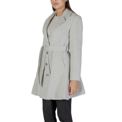 Gray Polyester Coat