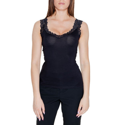 Black Viscose Tank Top