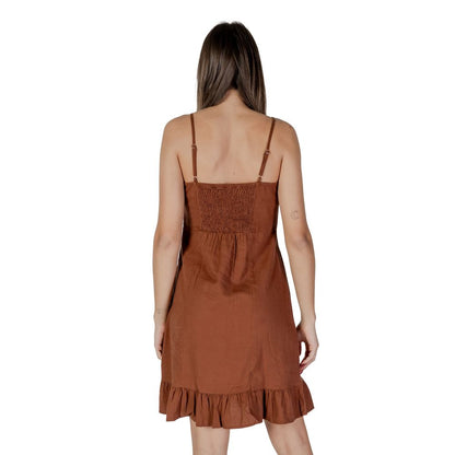 Brown Linen Midi
