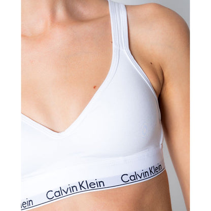 White Polyester Bra