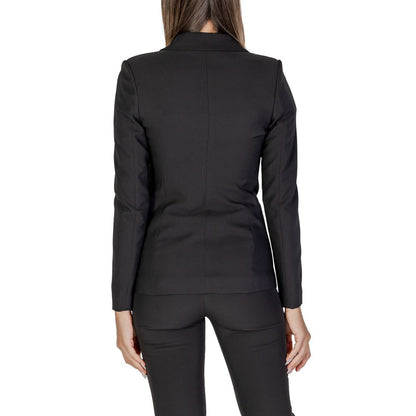 Black Polyester Blazer