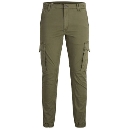 Green Cotton Skinny Pant