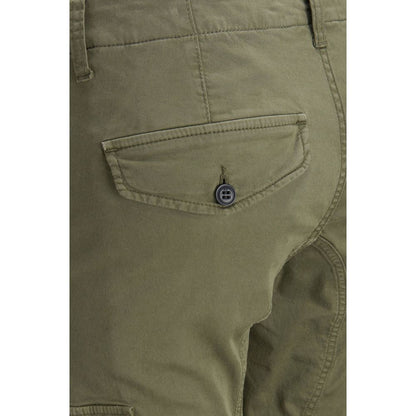 Green Cotton Skinny Pant