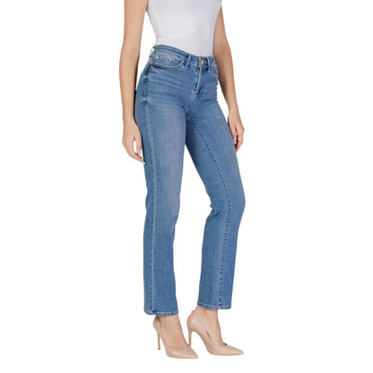 Light Blue Cotton Mom Jean