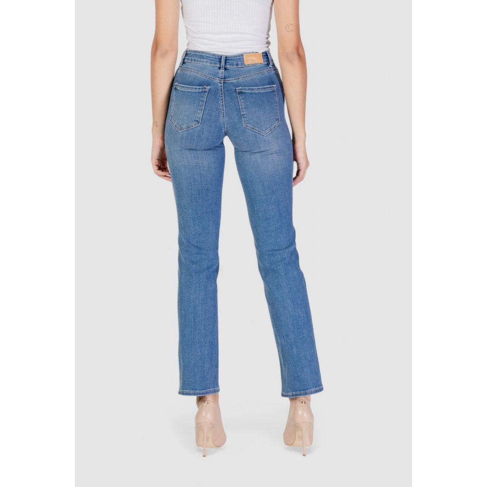 Light Blue Cotton Mom Jean