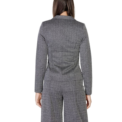 Black Polyester Blazer