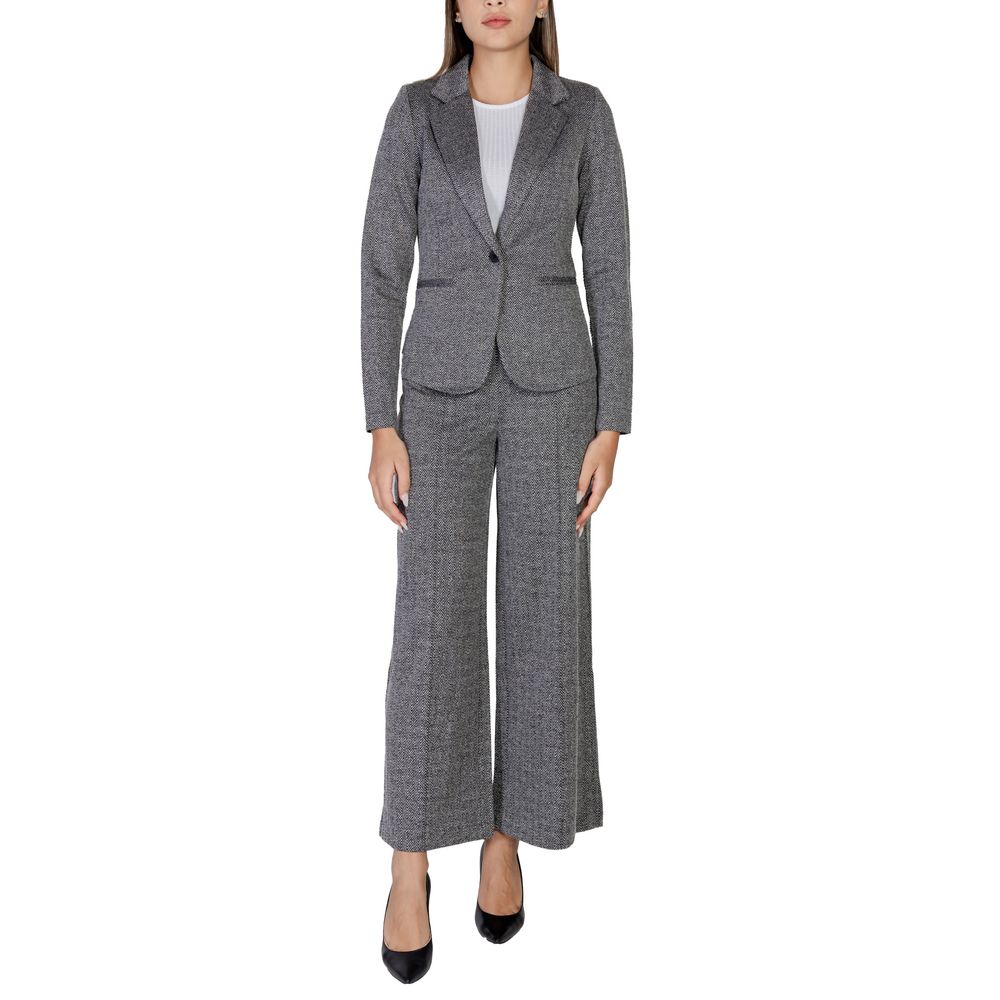 Black Polyester Blazer