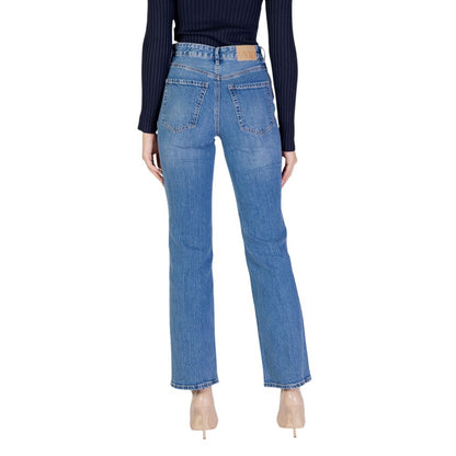Light Blue Cotton Mom Jean