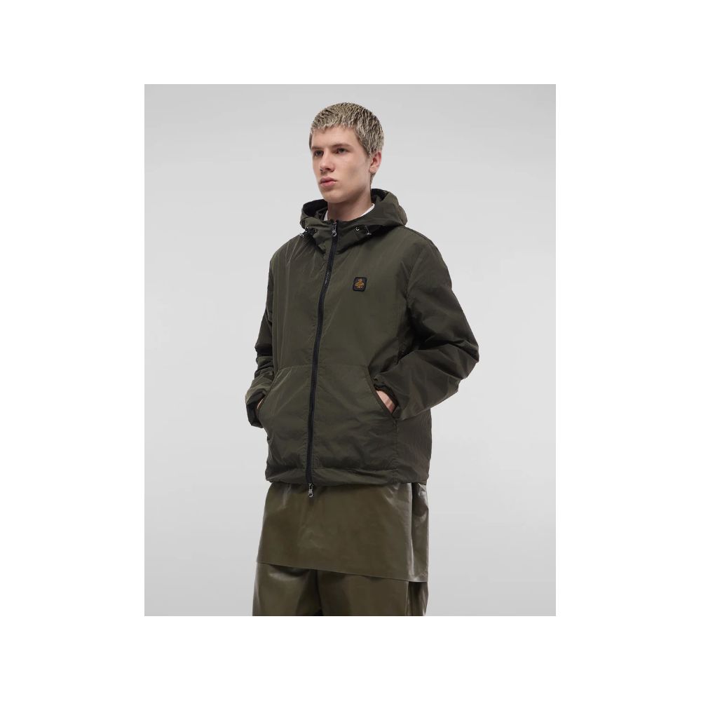 Green Polyamide Men's Jacket