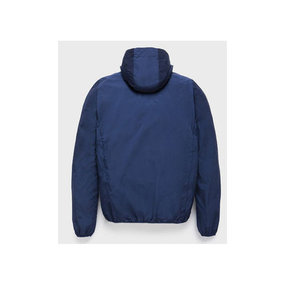 Blue Polyamide Men's Summer Jacket