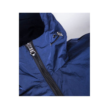 Blue Polyamide Men's Summer Jacket