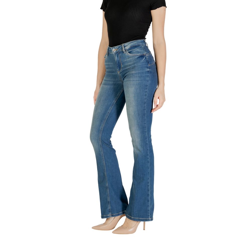 Blue Cotton Bootcut Jean