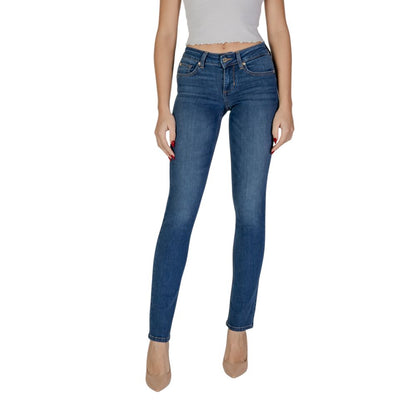 Blue Cotton Slim Fit Jean