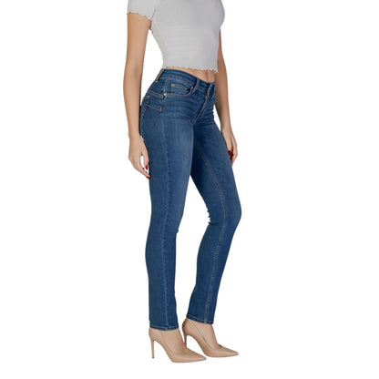 Blue Cotton Slim Fit Jean
