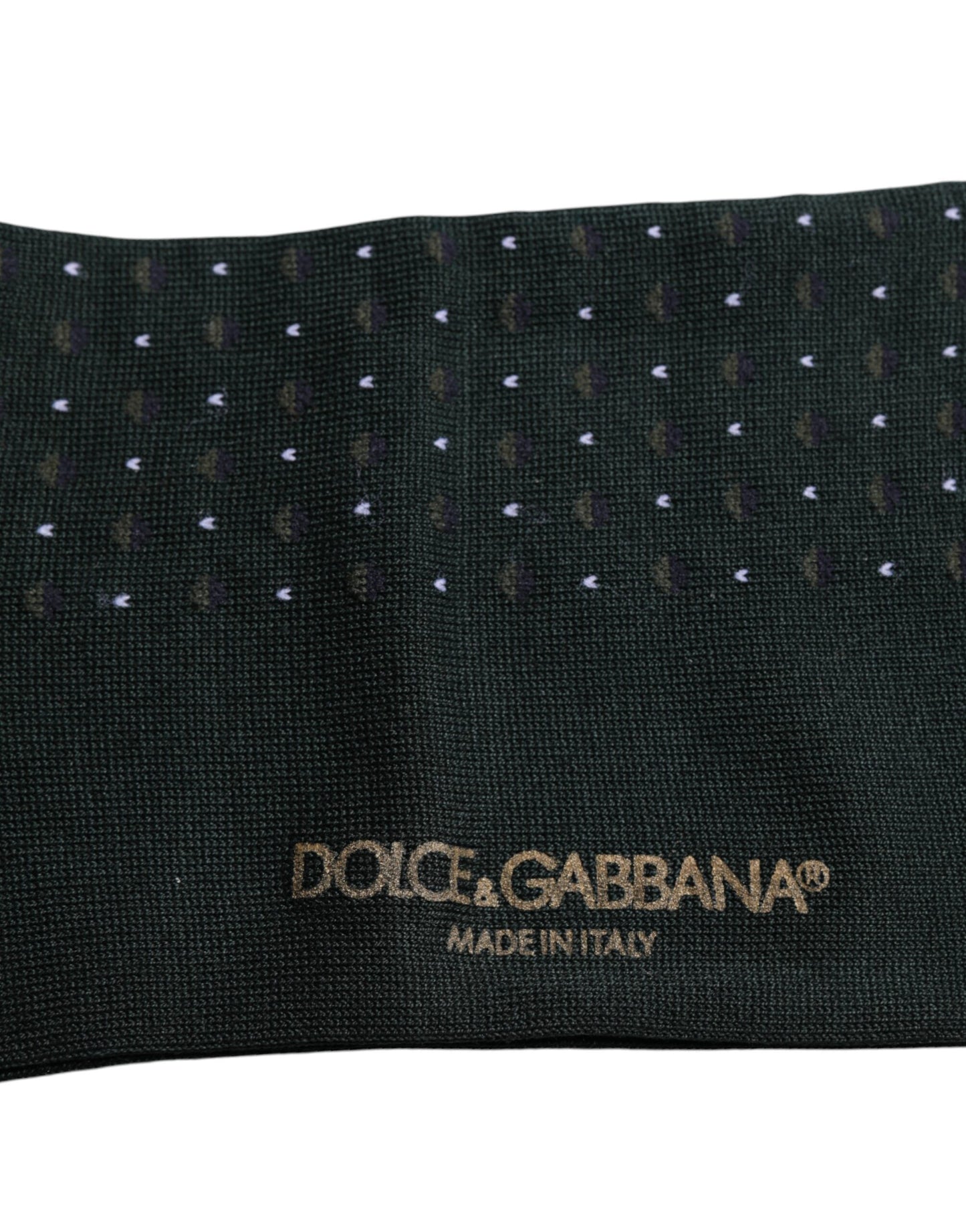 Black Polka Dots Cotton Mid Calf Socks