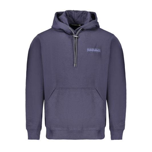 Blue Cotton Men Sweater