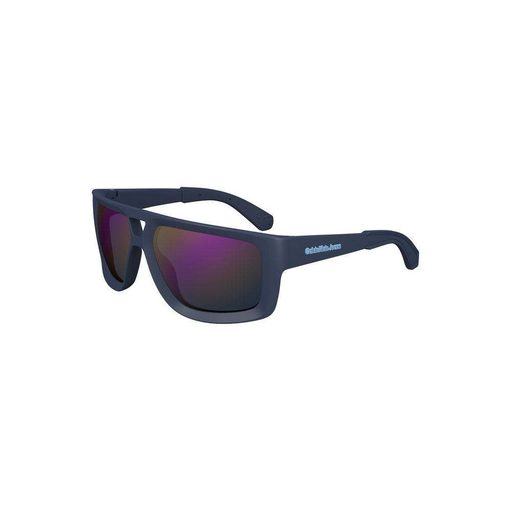 Blue Plastic Men Sunglasses