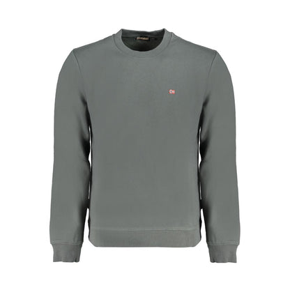 Green Cotton Men Sweater
