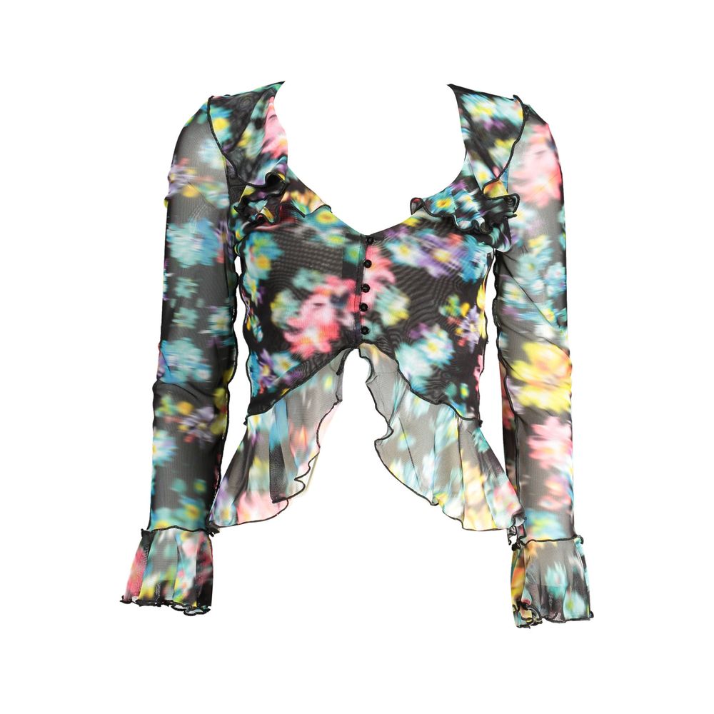 Black Polyester Women's T-Shirt