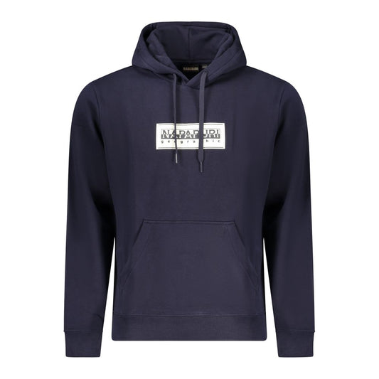 Blue Cotton Men Sweater