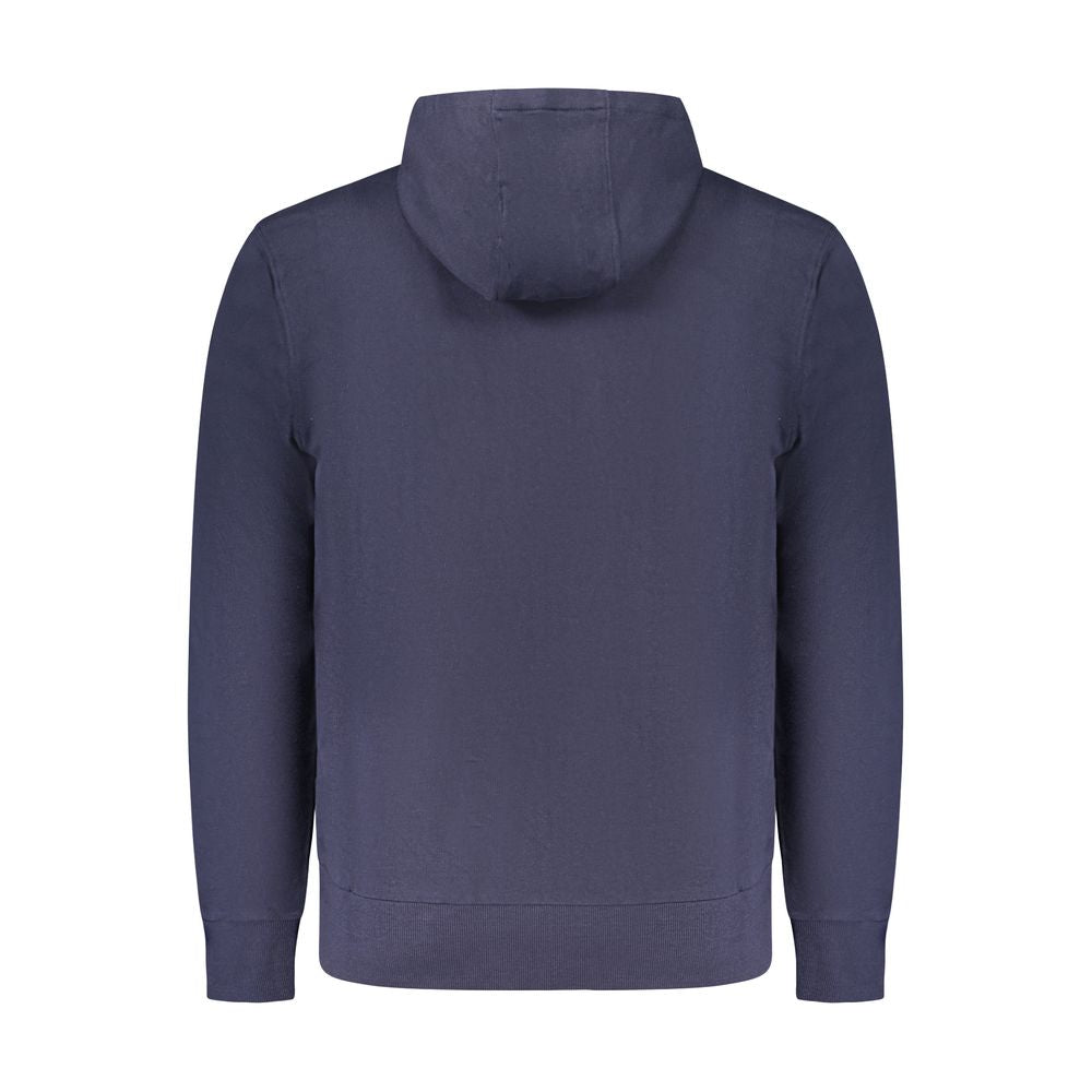 Blue Cotton Men Sweater