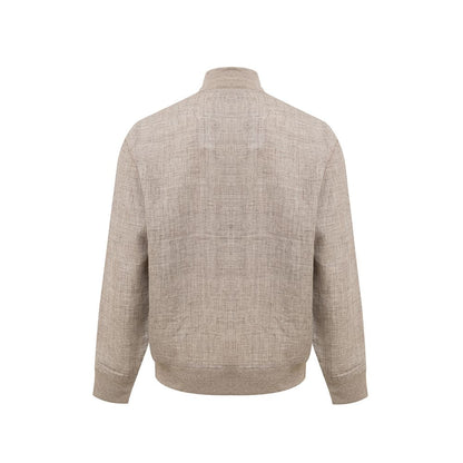 Beige Linen Jackets & Coat