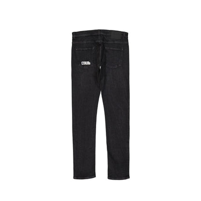 Cotton Denim Slim Jeans