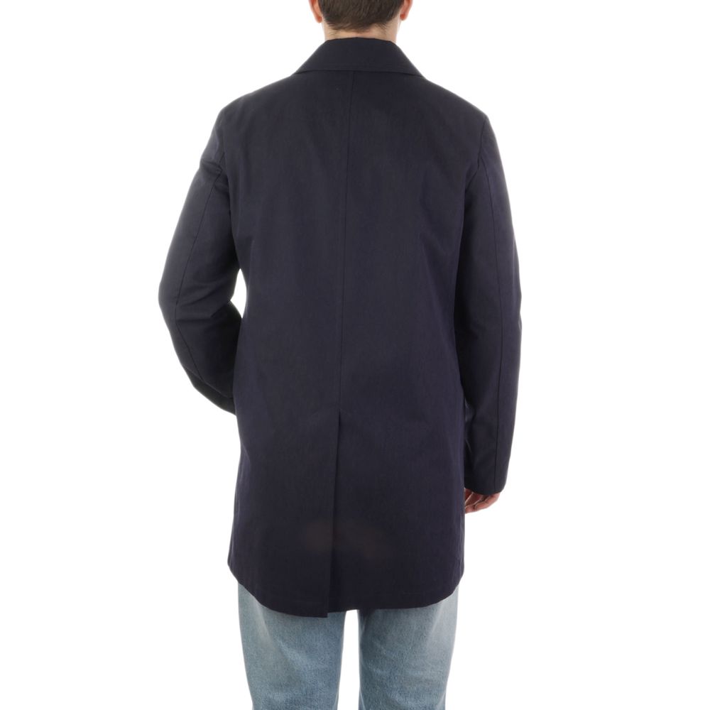Blue Cotton Men's Jacket