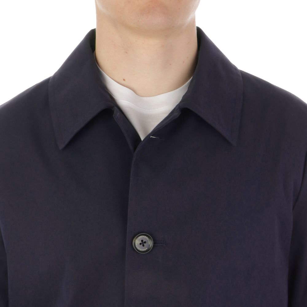 Blue Cotton Men's Jacket