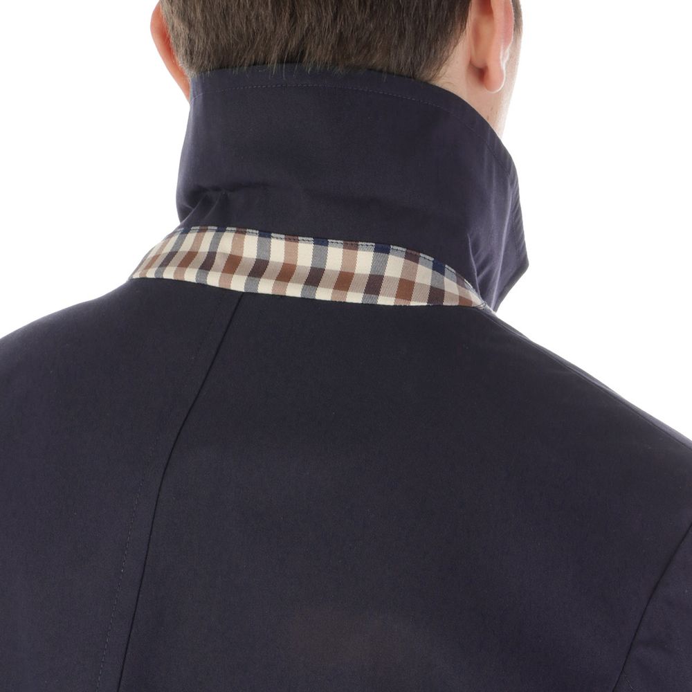 Blue Cotton Men's Jacket