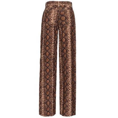 Brown Cotton Jeans & Pant