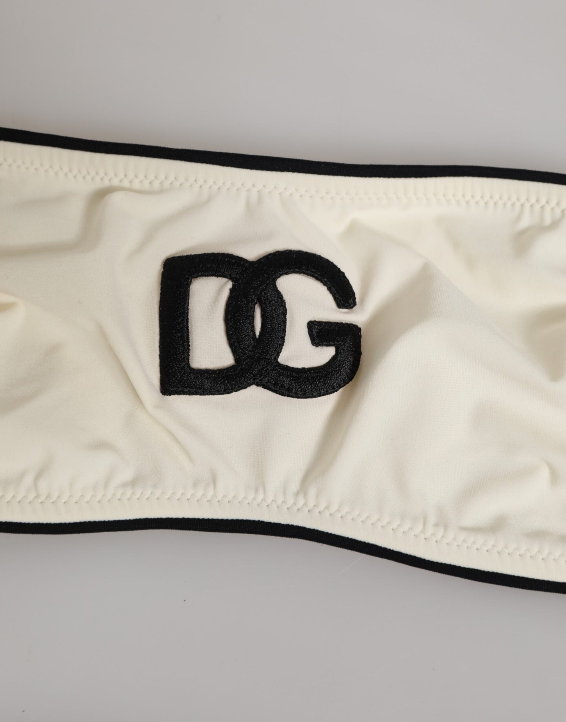 Beige Logo Swimsuit 2 Piece Top Bottom Swimwear