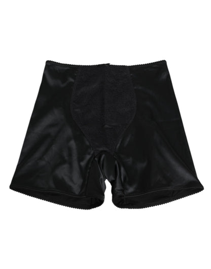 Black Silk Stretch Slip Cycling Women Underwear