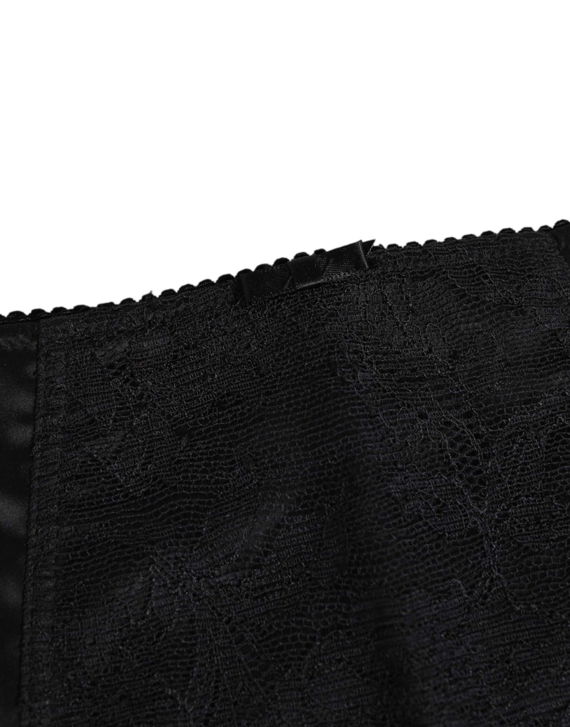 Black Silk Stretch Slip Cycling Women Underwear