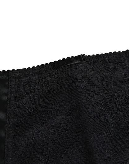 Black Silk Stretch Slip Cycling Women Underwear