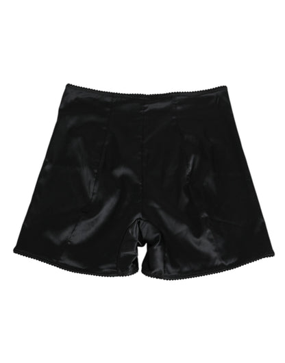 Black Silk Stretch Slip Cycling Women Underwear