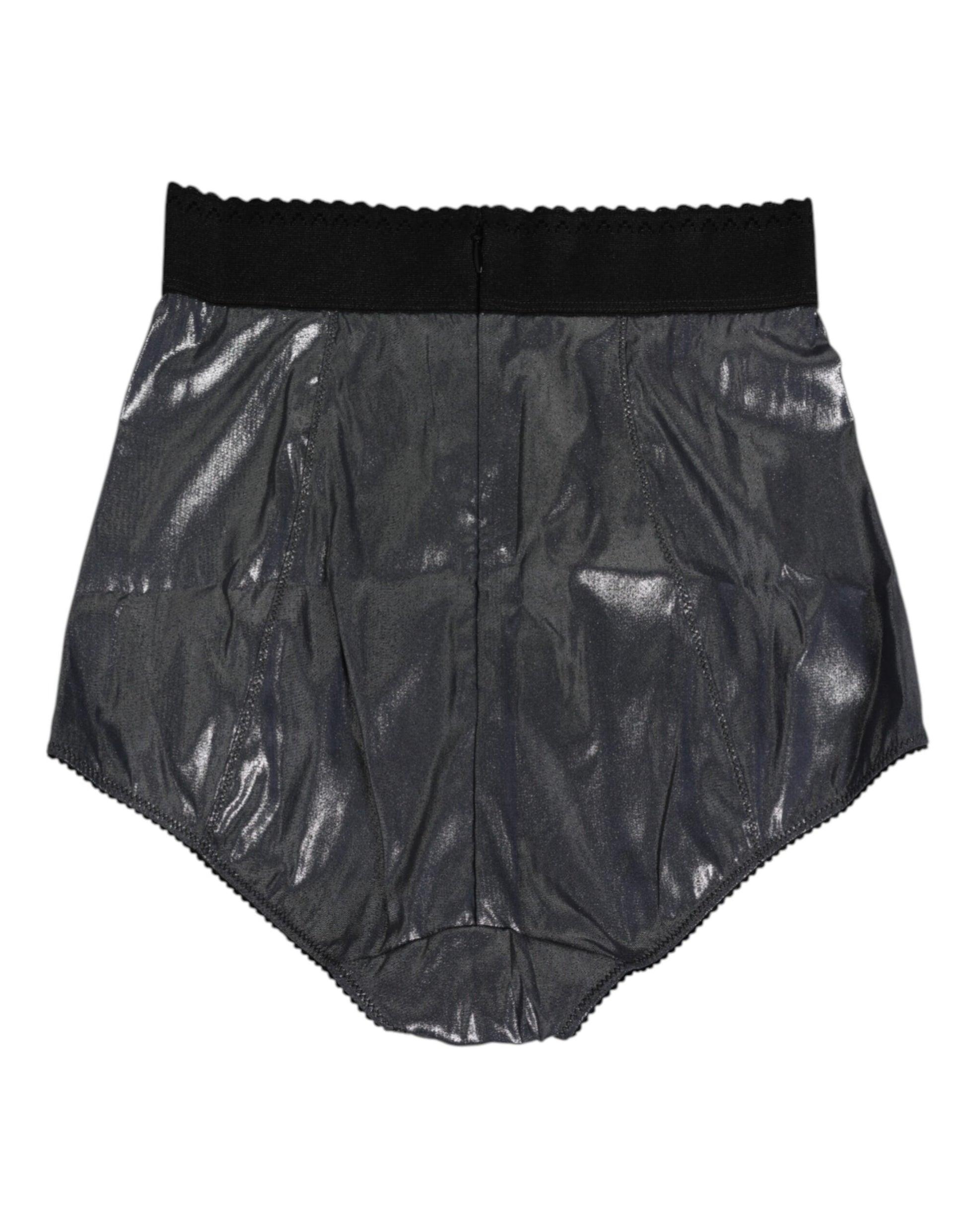 Gray Silk Stretch Slip Girdle Panty Underwear