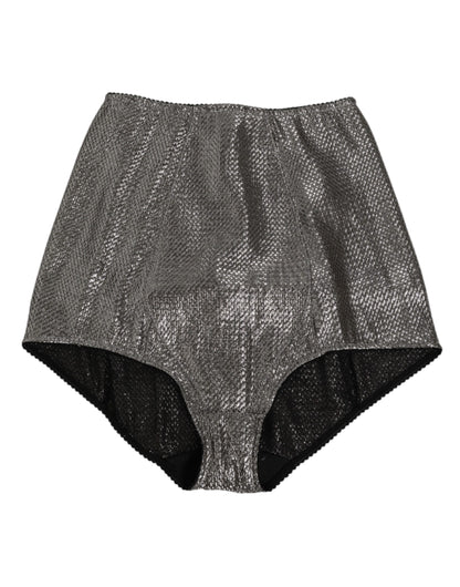 Gray Silk Stretch Slip Girdle Panty Underwear