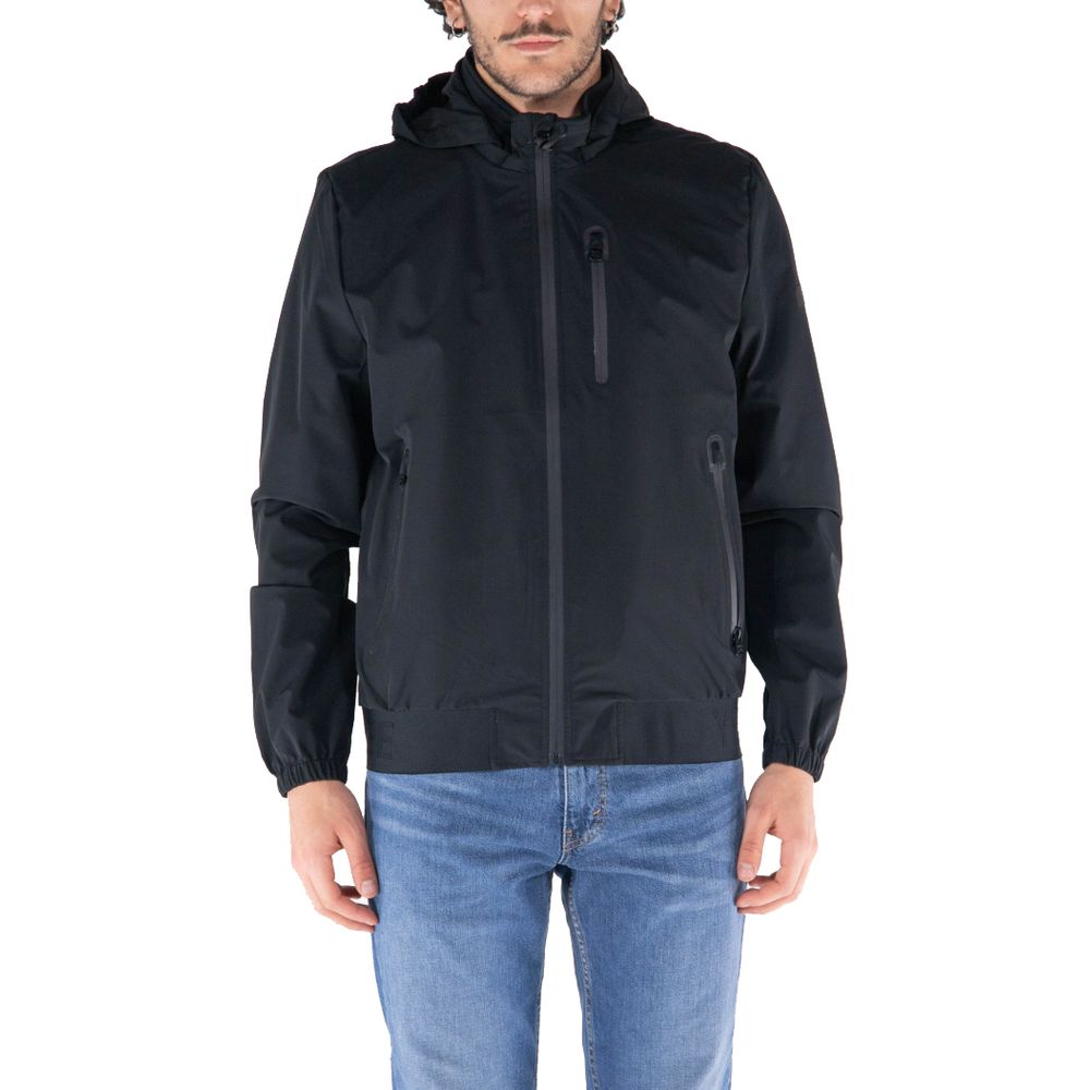 Black Nylon Men's Jacket