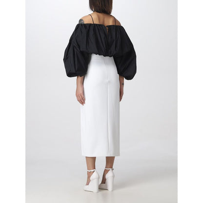 White Polyester Dress