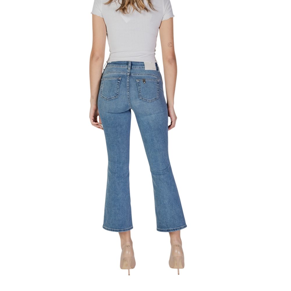 Blue Cotton Bootcut Jean