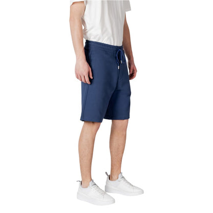 Blue Cotton Bermuda