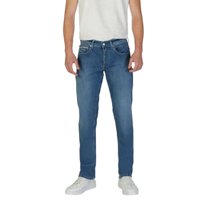 Blue Cotton Relaxed Fit Jean