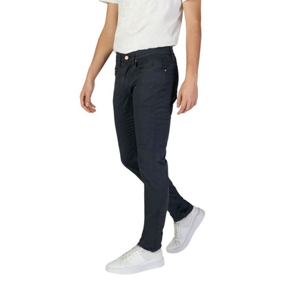 Blue Cotton Skinny Pant