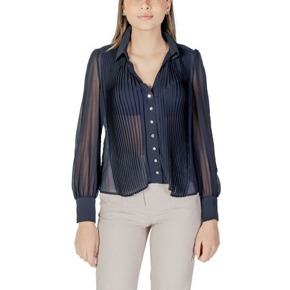 Blue Polyester Shirt